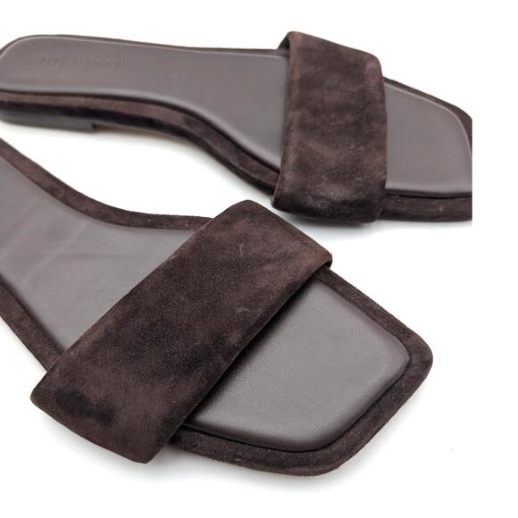 Steve Madden Lumina Open Toe Slide Sandals Women's Brown Suede Size US9.5 EU40 - Picture 8 of 12